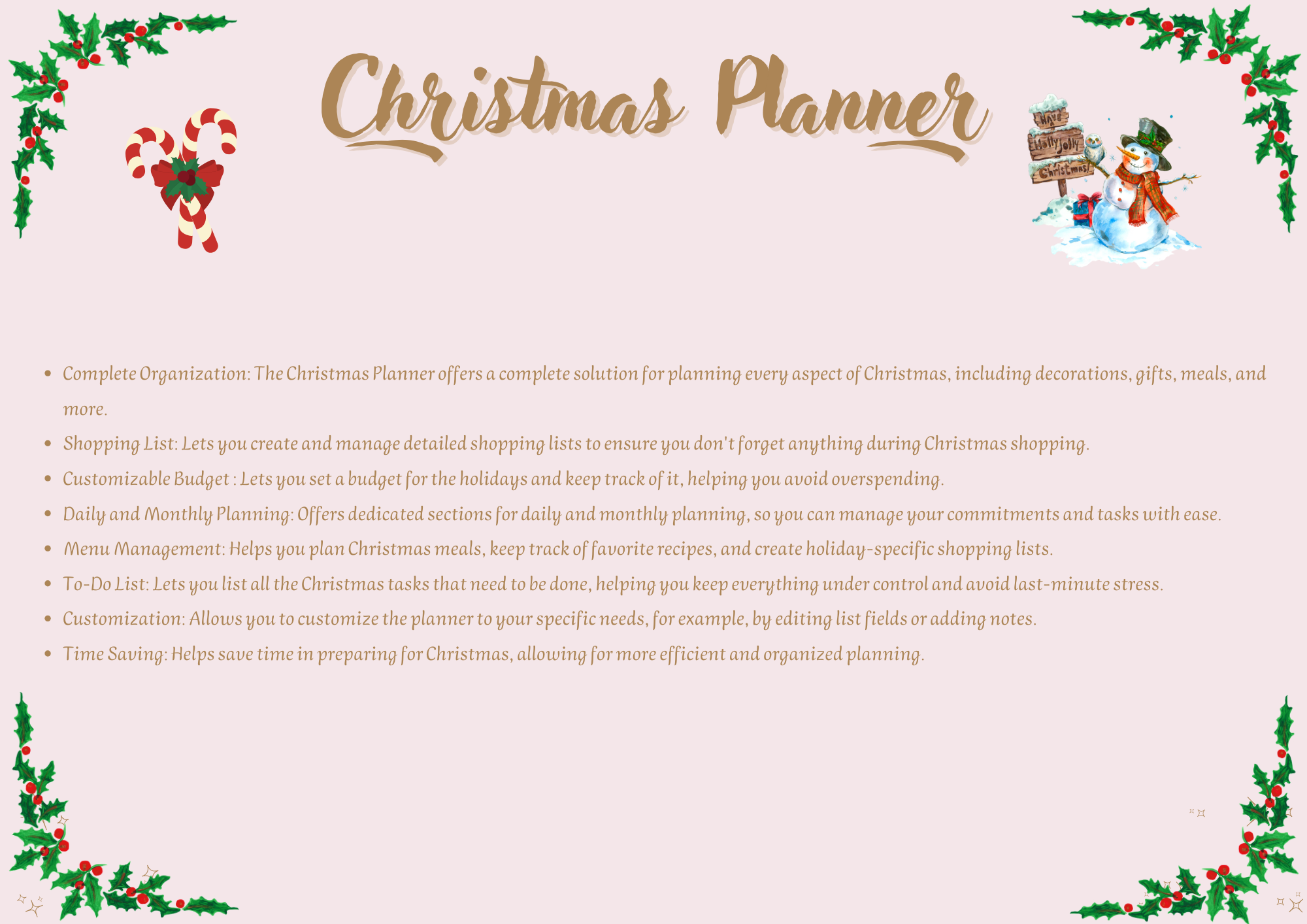 Christmas Planner